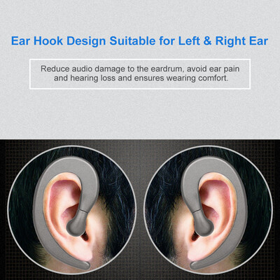 

LS-007 Wireless Bluetooth Headphones with Mic Ear Hook Design Music Headset Single-ear Earbud