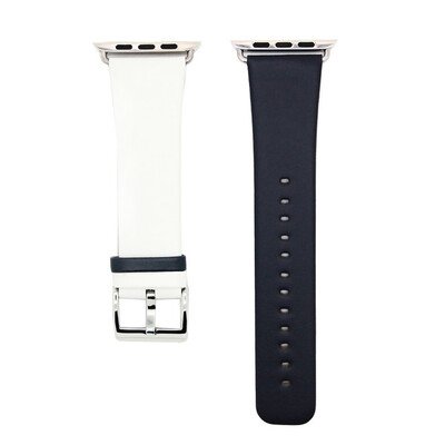 

〖Follure〗Colorblocking Leather Watch Strap Bracelet Wrist Band For Apple Watch 4 44MM