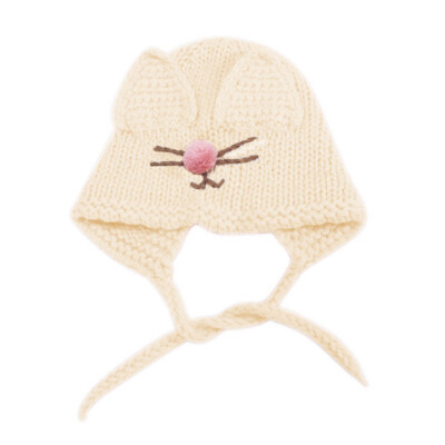 

Kid Winter Hat Autumn Baby Girls Boys Toddler Cartoon Print Hats With Ear Design Casual Caps Sweet Protection Headwear