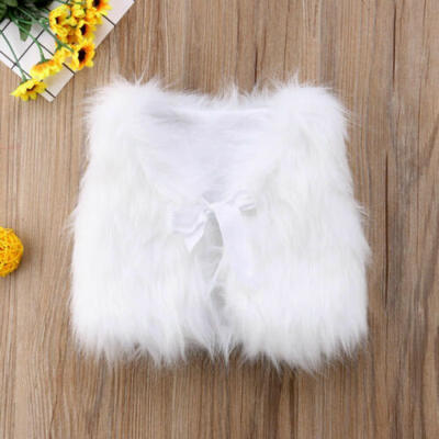 

Winter Warm Baby Girls Toddler Kid Faux Fur Vest Waistcoat Outerwear Coat Jacket