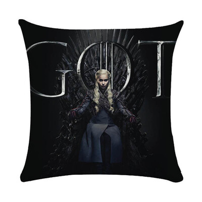 

18" Square Game of Thrones Cotton Linen Home Decorative Throw Pillow Case Cushion Cover 45cm45cm
