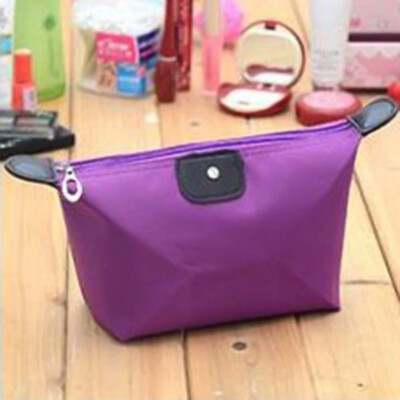 

1Pcs Retro Candy Color Dumplings Storage Bag makeup bag womens Waterproof Cosmetic Bag Portable Travel Bag