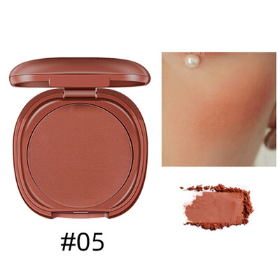 

Waterproof Brighten Skin Color Face Base Mineral Blusher Palette Single Color Blush Cheek Face Blusher Blush Makeup With Mirror
