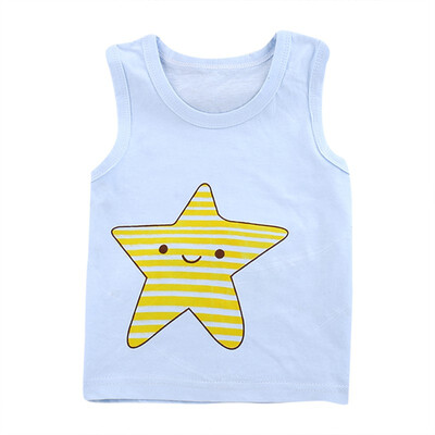 

Kids Underwear Model Cotton Girls Cartoon Tops Solid Color Girls Vest Children Singlet Tops Undershirt
