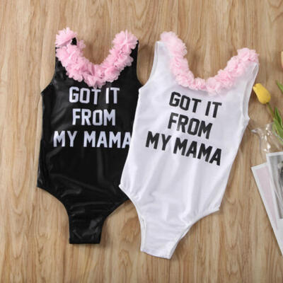 

US Toddler Kids Baby Girl Flower Ruffle Swimwear Swimsuit Bathing Suit Beachwear