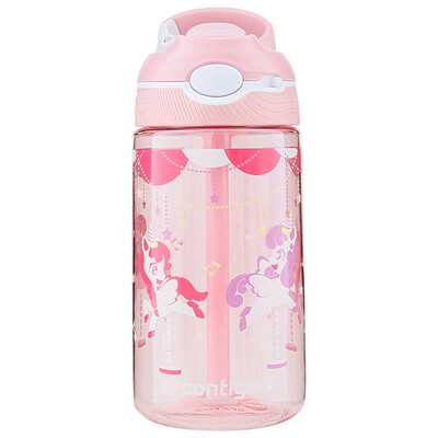 

Contigo childrens student sippy cup lock plastic cartoon cup 450ML carousel HBC-ASH041