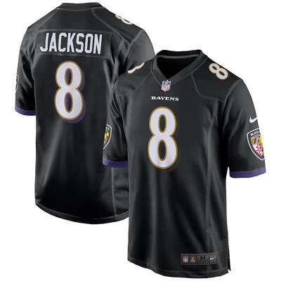 

Youth Football Jersey Baltimore Ravens Lamar Jackson Black 2018 Draft Pick Game Jersey