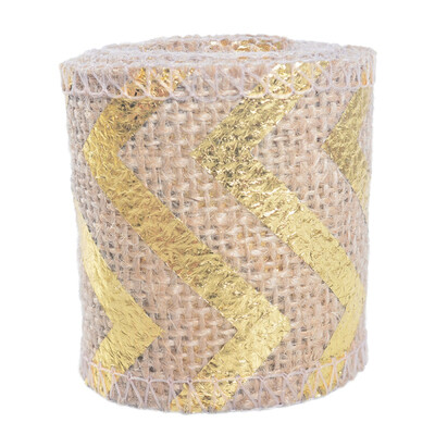 

Natural Jute Ribbon DIY Christmas Decoration Burlap Roll Sewing Accessories Craft Printed Burlap Ribbon Roll Wedding Decoration