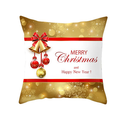

Tailored Christmas Pillow Case Glitter Polyester Sofa Throw Cushion Cover Home Decor