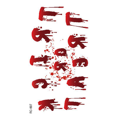 

New Halloween Zombie Scar Tattoo with False Knot Blood Makeup Halloween Decoration Wound Scary Blood Injury Waterproof Sticker