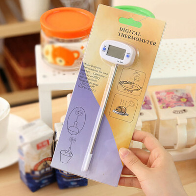 

BBQ Meat Thermometer Oven Milk Water Oil Cooking Kitchen Thermometer Electronic Probe Rotatable Digital Food Thermometer
