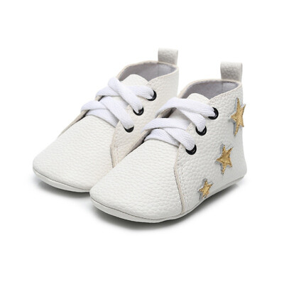 

Baby Boys Girls Shoes Breathable Anti-Slip Casual Star Pattern Sneakers Toddler Soft Soled Shoes 0-24M
