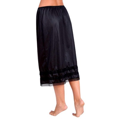 

Women Petticoat Underskirt Solid Skirt Polyester Mini Skirts Sexy Lace Hem Lady Slips Skirts Vestidos Summer Casual underdress