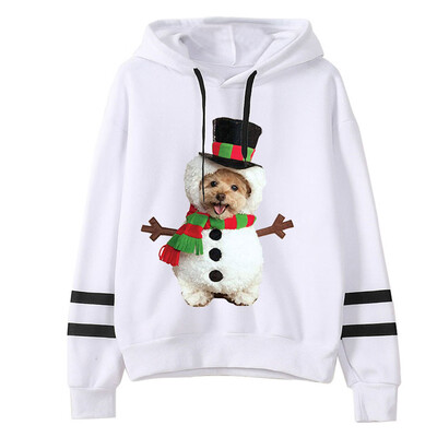 

Tailored Women Christmas Print Hooded Long Sleeves Sweatshirt Hooded Pullover Tops Shirt