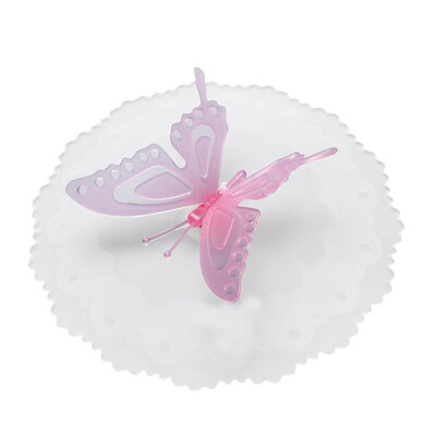 

Gobestart Butterfly Silicone Leakproof Coffee Mug Suction Lid Cap Airtight Seal Cup Cover