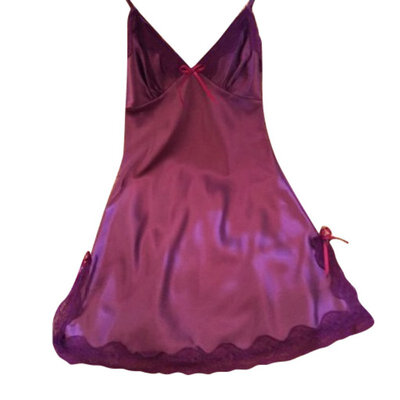 

New Women nightwear Sexy Mini nightgowns deep V straps skirts tempatation silk lace sleepwear Night Dress Y32