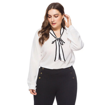 

Women Vintage Chiffon College Wind V-Neck Long Sleeve Temperament Solid Color Loose Versatile Blouse