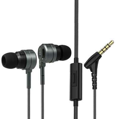 

PTM M6 Wired Headphones Portable In-ear Earphones 35mm Metal Headsets Universal Line Control With Mic for Mobile Phone Tablet