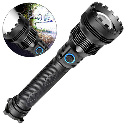 

Outdoor Work Strong Light Zoom Alloy Flashlight Fast USB Charge High Power LED
