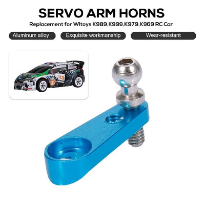 

Replacement for Wltoys K989 K999 K979 K969 RC Car Servo Arm Horns Steering Arm Aluminum Alloy Upgrade Parts