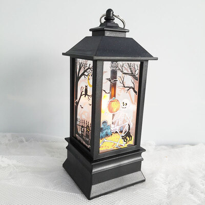 

Halloween Decoration Square Lighthouse Shape Nightlight Pumpkin Nightlight Handheld Square Lighthouse Shape Nightlight