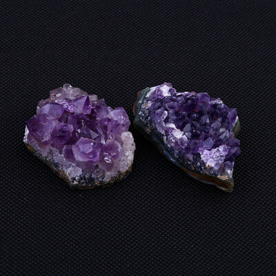

Purple Crystal Stone DIY Jewelry Raw Material Stone 70g About 4cm Natural Amethyst Cluster Home Decor Ornament