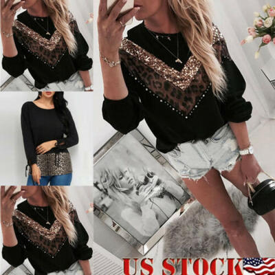 

Fashion Women Loose Long Sleeve Tops Cotton Blouse T-Shirt Casual Blouse Tee