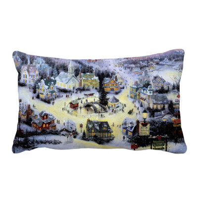 

Toponeto Christmas Pillow Sofa Waist Throw Cushion Cover Home Decor A