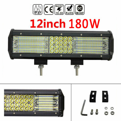 

12180W LED Work Light Bar Strip Off-road Truck Roof Lamp Spotlight 6000K White