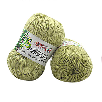 

Gobestart New 100 Bamboo Cotton Warm Soft Natural Knitting Crochet Knitwear Wool Yarn 50g