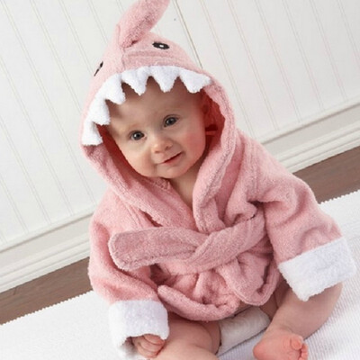 

New 2018 Baby Boy Girl Cartoon Animal Shape Robe Bathrobe Winter Warm Childrens Cartoon Bathrobe Cloak