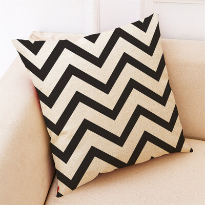 

〖Follure〗Home Decor Cushion Cover Black And White Geometry Throw Pillowcase Pillow Covers