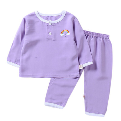 

Baby Sleepwear Set Toddler Baby Boys Girls Cotton Long Sleeve Blouse TopsTrousers Sleepwear Pajamas Set Children Clothes
