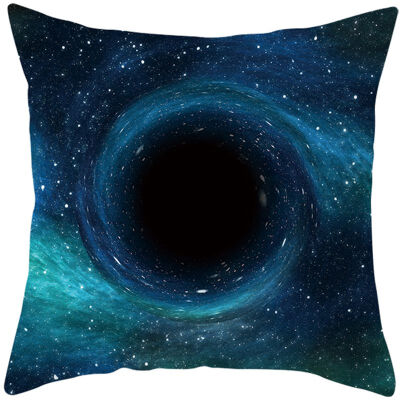 

Mysterious Universe Black Hole Cushion Cover Cotton Linen Star Black Hole Galaxy Home Deocrative Pillows Cover for Sofa Cojines