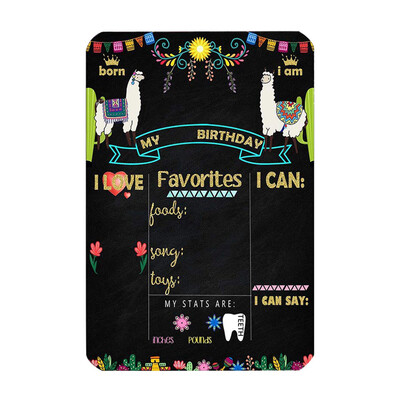 

Gobestart First day of Blackboard Style Birthday Celebration Easy Clean Decoration Logo