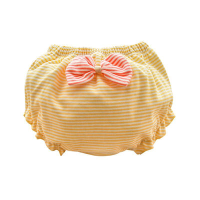 

Kids Panties Baby Toddler Girl Cotton Cute Breathable Soft Striped Dot Print Underwear Panties Briefs with Bowknot New 1-4Y