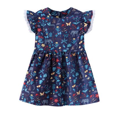 

2019 Summer Children Dress Baby Girls Floral Ruffles Print Clothes Kids Wear Boutique Party Princess Dress LOL Toddler Dresses