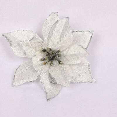 

10 p cs Set Simulation 13 cm Flowers Christmas Wreath Tree Decoration Xmas Gift