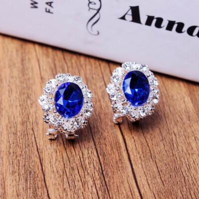 

1pair New Design New hot Fashion Popular Luxury Crystal Zircon Stud Earrings Elegant earrings jewelry for women jewelry earring