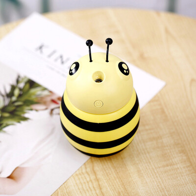

Gobestart Lamp Humidifier Cute Little Bee LED Humidifier Air Diffuser Purifier Atomizer BU