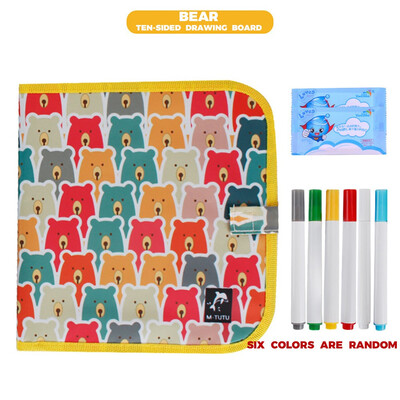 

Gobestart Portable Soft Graffiti Erasable Drawing Animal Picture Book DIY Drawing Board