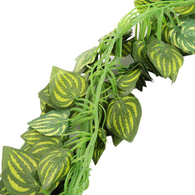

New Artificial Flowers 1pcs Simulation Hanging Plant Rattan Basket Artificial Leaf Plants Fake Foliage Flowers Home Decoration