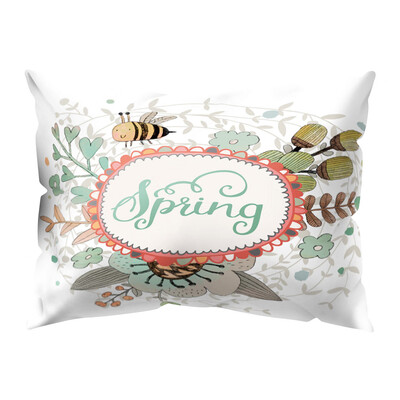 

〖Follure〗Print Pillow Case Polyester Sofa Car Cushion Cover Home Decor 30 X 50cm