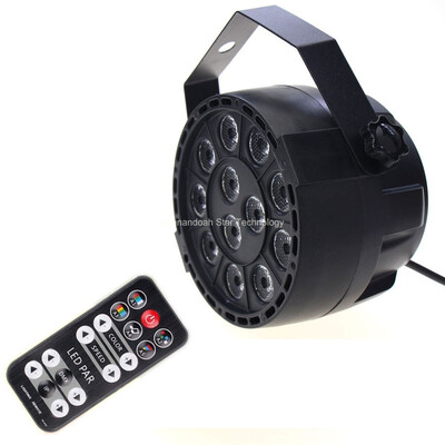 

ESHINY Mini RGBW 12 LED Color Remote Lamp DMX 512 8CH Flash Par Stage Party DJ Equipment Lumiere Dance Shop Beam Light R2