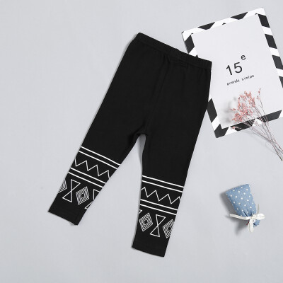 

Winter Girls Leggings Cotton Warm Pants Black Printed Leggings 1-5 Years Old Girls Trousers Childrens Clothing