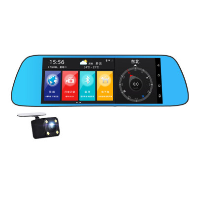 

7inch HD Sreen 3G Bluetooth Rearview Mirror Digital Video Recorder Camcorder for Android Automatic Circulating Video