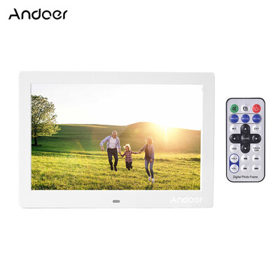 

Andoer 10 Inch Digital Picture Photo Frame IPS Full-View Screen Eletronic Photo Album High Resolution 12808001610 Clock Calen