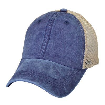 

Vintage Adjustable Baseball Caps Distressed Breathable Mesh Trucker Hat For Unisex Women Men