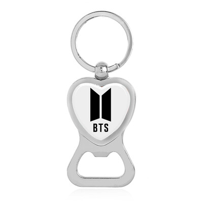 

KPOP BTS Keychains Bottle Opener Key Ring Metal Hanging Key Ring Key Chain