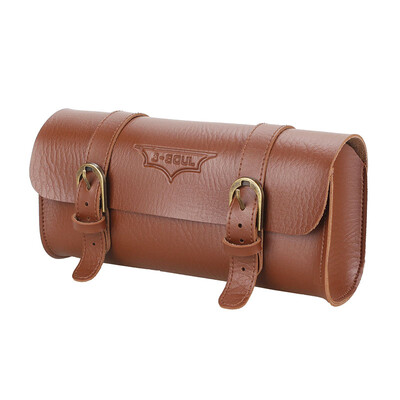 

Vintage Leather Bicycle Front Tube Frame Bag Retro Bike Saddle Bag Handbar Bag